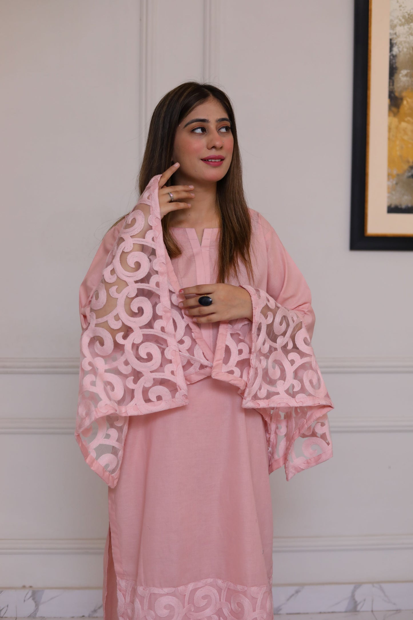 3 PIECE PEACHY PINK SUIT