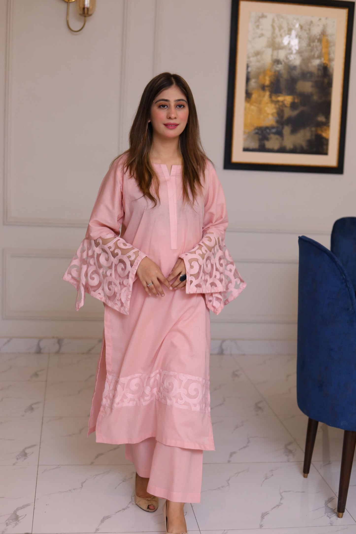 3 PIECE PEACHY PINK SUIT